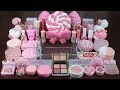 Mixing "PINK FOOD"Makeup,More Stuff & PINKSlime Into slime!Most Satisfying Slime Video.