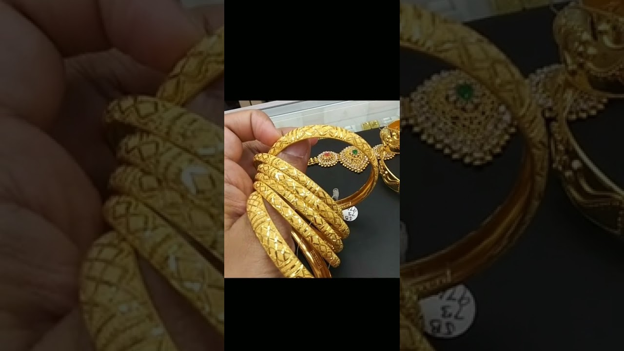 22K gold Bangles ; SARA JEWELRY, JERSEY CITY, NEW JERSEY, USA.