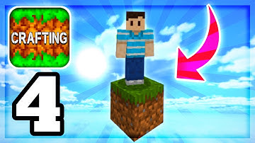 Crafting and Building - ONE BLOCK SKYBLOCK - Gameplay Part 4