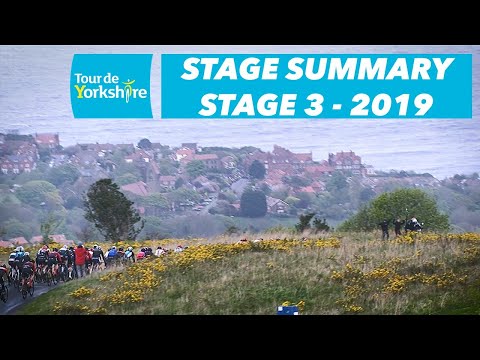 Video: Tour de Yorkshire 2019: Cov neeg caij tsheb saib