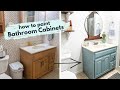 How to Paint Bathroom Cabinets // Secrets for a Perfect Finish