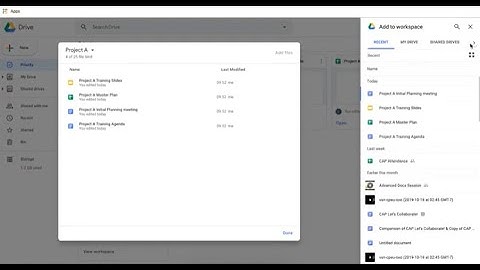 Priority & Workspaces in Google Drive