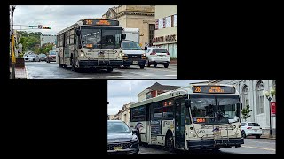 New Jersey Transit 2013 NABI 416.15 6450 and 6399 on Route 28 and 34