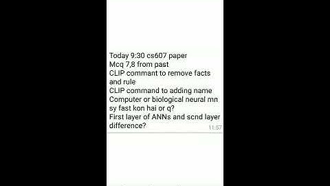 CS607||Current Paper