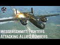 Allied Bombers Attacked by German Messerschmitt Fighters - WWII Flight Sim Compilation IL2 Sturmovik