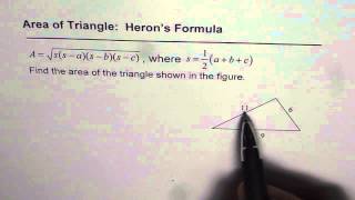 Area of Triangle Herons Formula