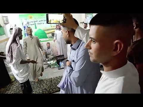 المداح غسان العلو الجواري في تكية سيد هلال خليفة شيخ عباس الشيخ محسن الشيخ مهدي الجنابي مديح حربي