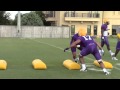 LSU assistant coach Brick Haley puts linebackers through a tackling drill | Video