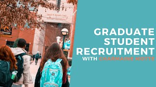 Graduate Student Recruitment Webinar with Charmaine Motte