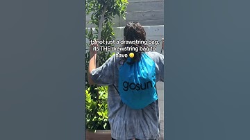 The Ultimate Drawstring Bag | Must-Have for Everyone | GoSun