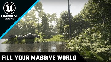 Fill Your Massive Open World Map in 14 minutes - Unreal Engine 5