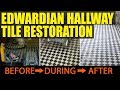 Edwardian Hallway Tile Restoration Wombwell near Barnsley