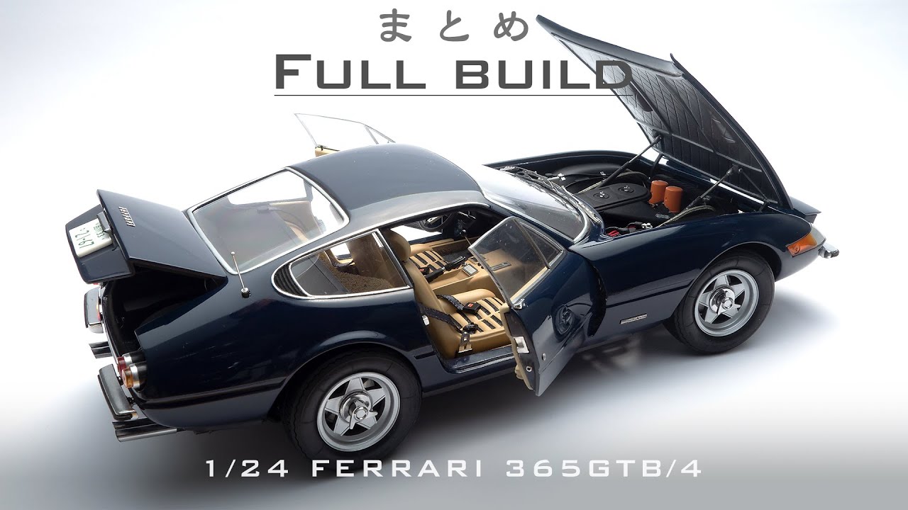 with English subtitles] Building the Fujimi 1/24 Ferrari365GTB4 Daytona  Plastic Model - YouTube