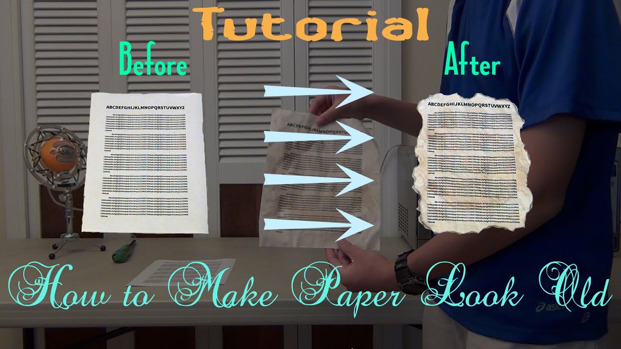  How to Make  Paper  Look Old no oven  YouTube