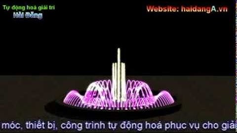 Mô phỏng đài phun nước nghệ thuật, nhạc nước