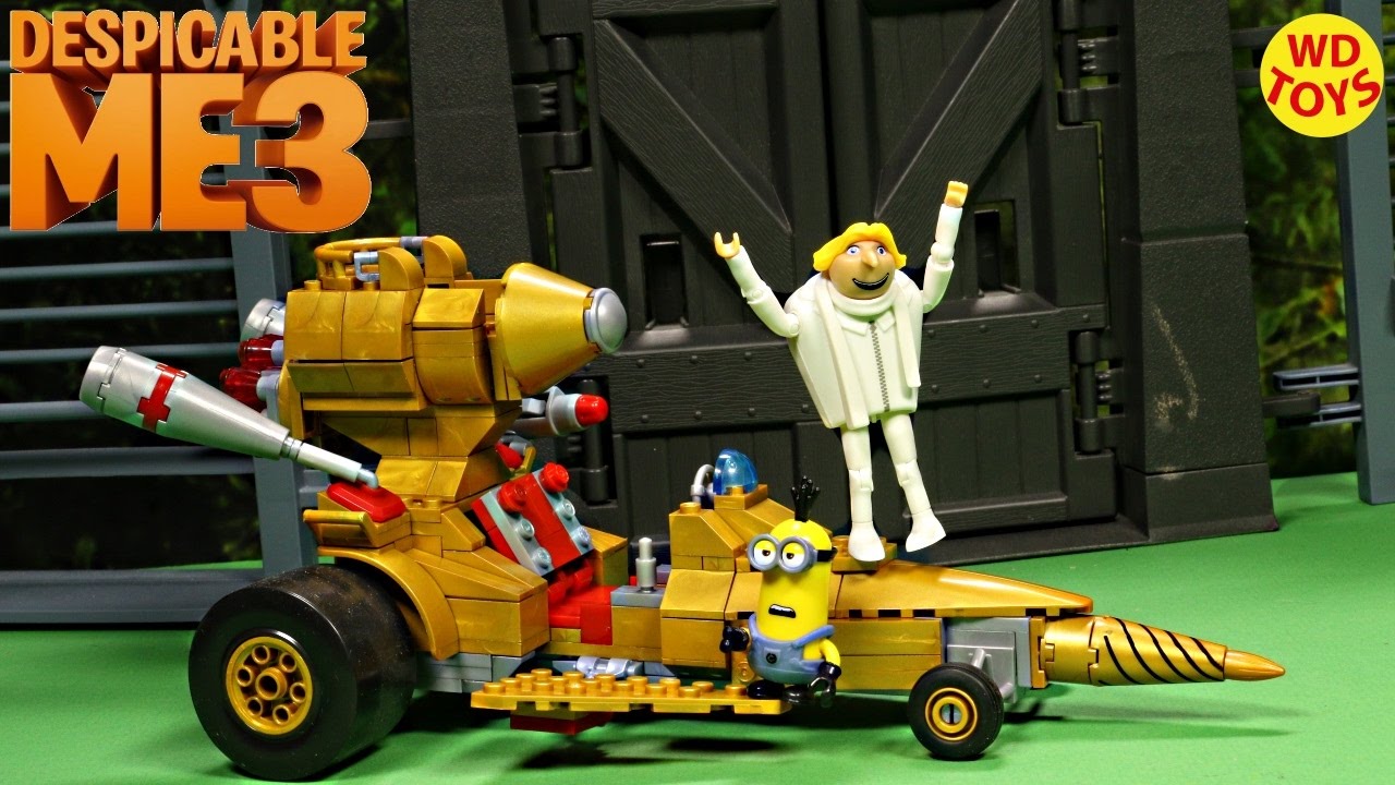mega construx despicable me 3 dru's transforming car