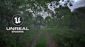 Thunderstorm | Trees Vol.5 | UDS | Unreal Engine 5.4 | Ultra Realistic Wind #unrealengine #UE5