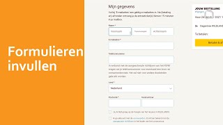 Formulieren invullen | Klik & Tik. De basis | Oefenen.nl