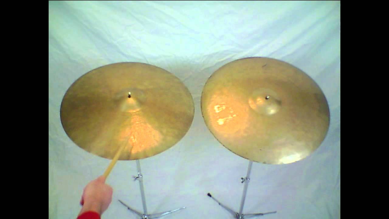 Comparison of two Intermediate Stamp 22" K Zildjian Istanbul Ride