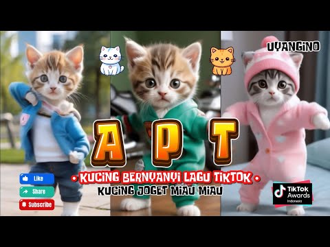 APT ROSE BRUNO MARS VERSI KUCING JOGET LUCU DAN KAWAN KAWAN TERBARU
