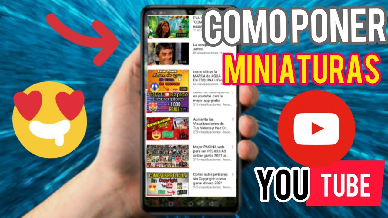 COMO PONER MINIATURA a un VIDEOS de YOUTUBE desde Android 2021 🚀 como ...