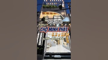 Ngay chợ MINH PHÁT TÔ NGỌC VÂN, cách mặt tiền chợ 20M, Ngang 5.3 x 10M 3PN mà giá 5đ 850