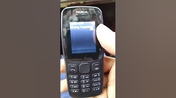 Nokia 105 factory reset