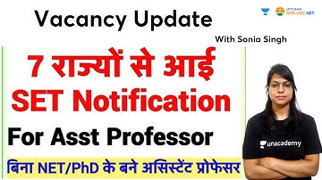 Vacancy Update | UGC NET 2021 | Sonia Singh