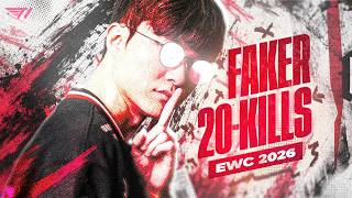 Caedrel Reacts To Faker Dropping 20 Kills in EWC - T1 VS GAM