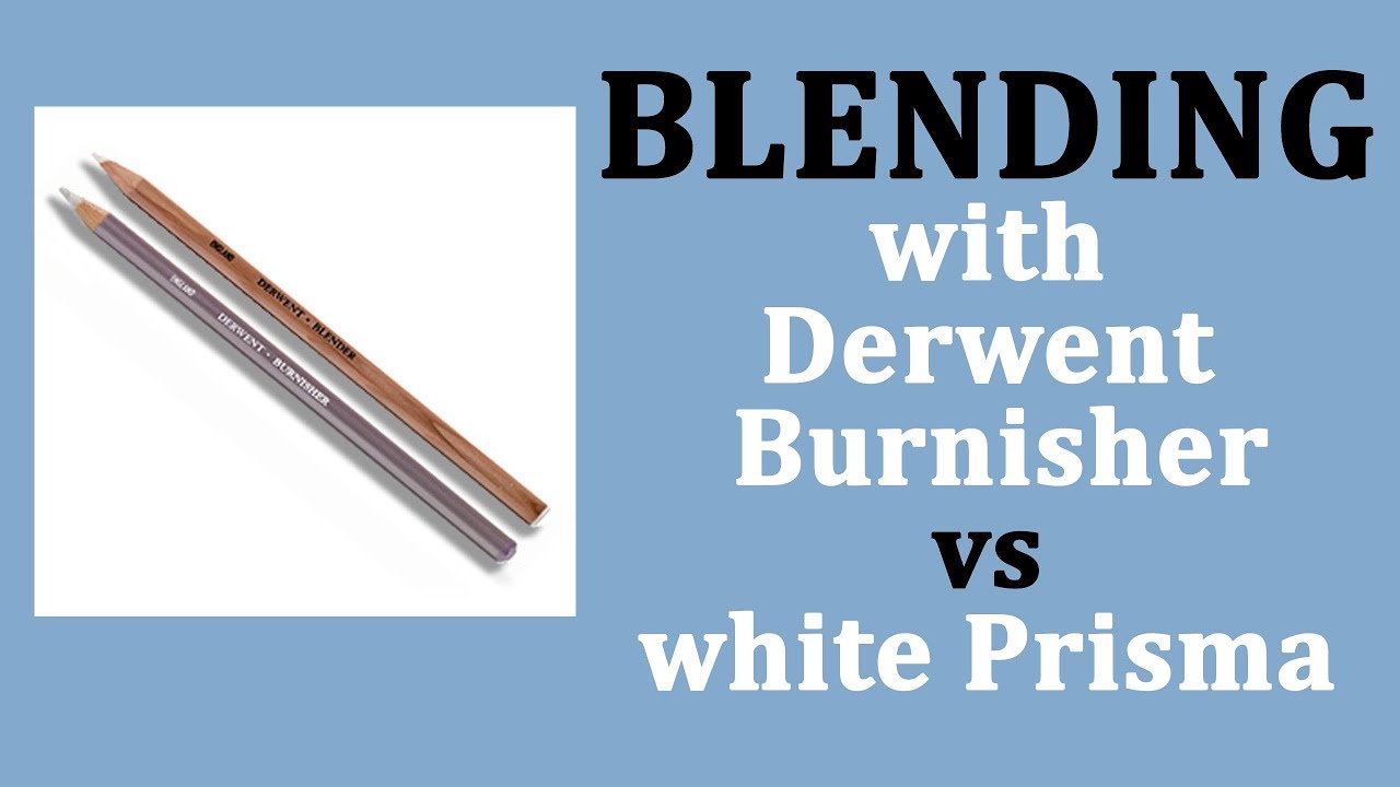 Blending with Derwent Burnisher vs White pencil / Coloring for beginners 