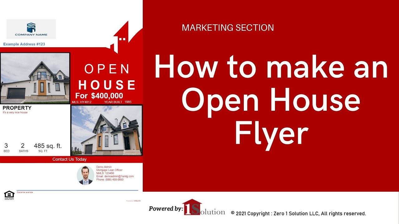 How to make an Open House Flyer?