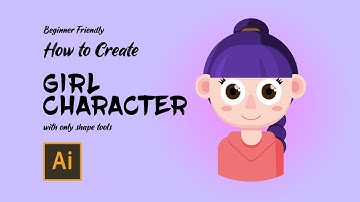 How to create flat character | Adobe Illustrator Tutorial | Graphic Design