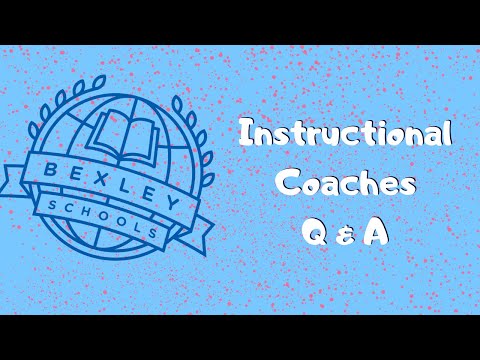 Instructional Coaches Q A Bexley City School District Youtube