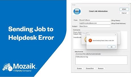 Helpdesk Error Message