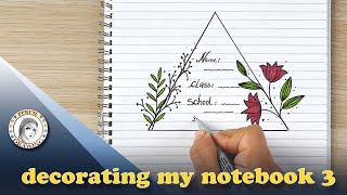 decorating my school notebooks | dessiner | dibujo | flower drawing | تزيين الدفاتر | رسم رسم زهور