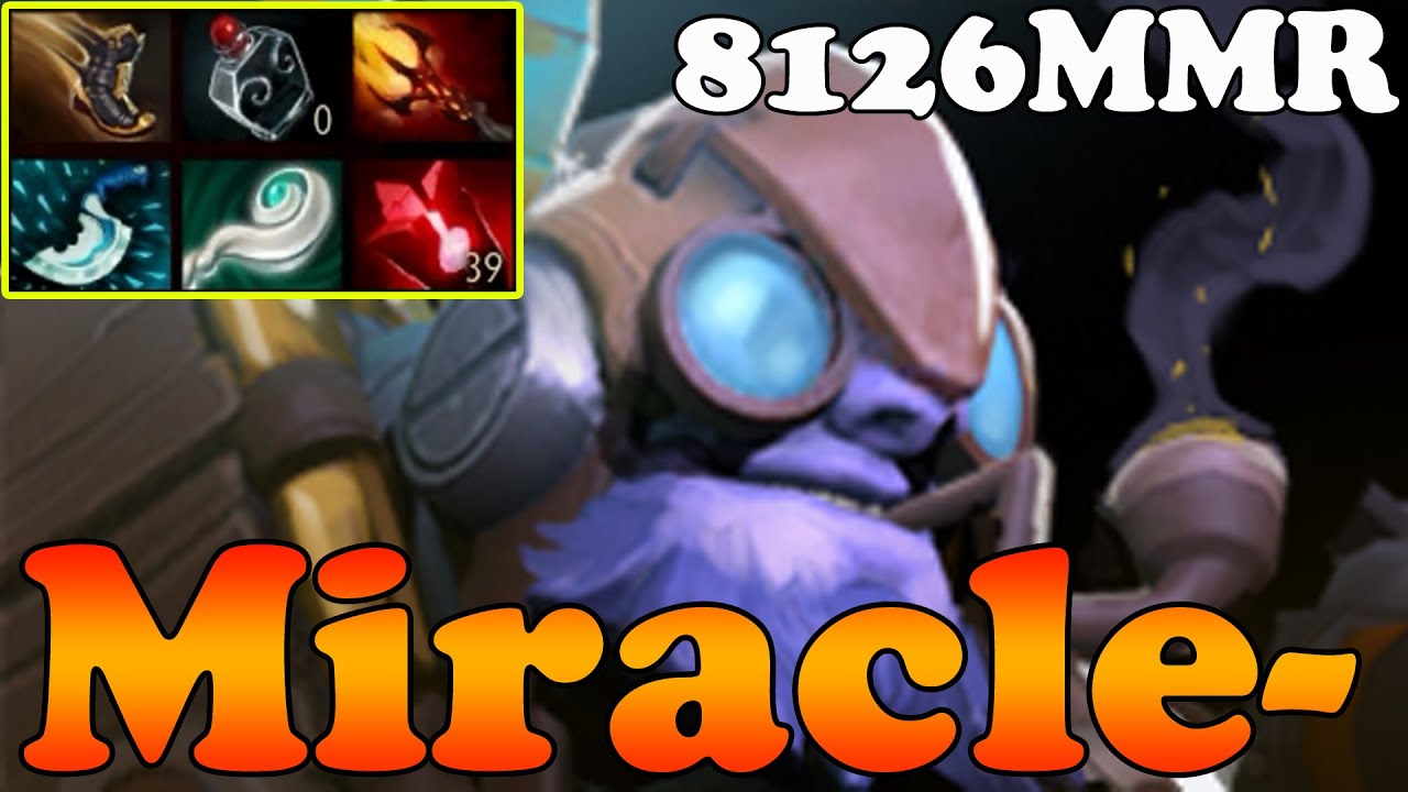 Dota 2 - Miracle- 8126MMR TOP 1 MMR in the World Plays Tinker vol 4 - Ranked Match Gameplay