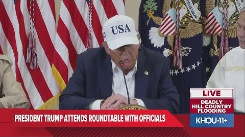 'I've never seen anything like it' | President Trump speaking on deadly Texas floods