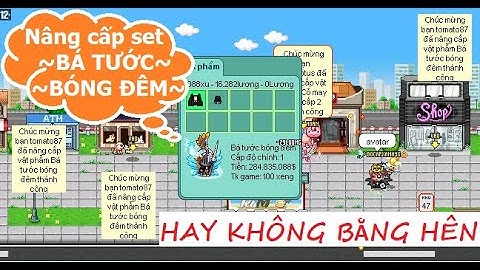 Nâng cấp đập set bá tước bóng đêm muốn rớt nước mắt game Avatar 2D