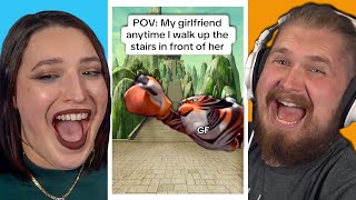 Reacting to my Fiancés MOST LIKED Tiktoks...AGAIN!!!