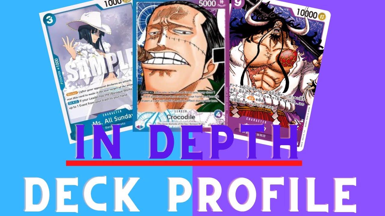 Blue Purple croc deck profile | One Piece TCG - YouTube