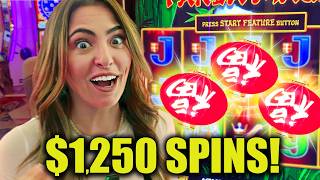 $1,250/Spin Bonus FINALLY HIT Then We WON The BIG ONE To End The Day!!!