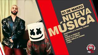 #NuevaMúsica | Manuel Turizo ft Marshmello, Lali, Thalía ft Kenia OS y más novedades.