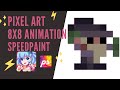 Pixel Art Animation Timelapse Making of Magician Using Pixel Studio