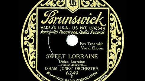 1932 Isham Jones - Sweet Lorraine (Eddie Stone, vocal)