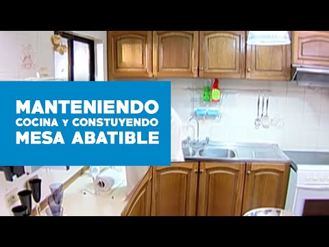 Cómo mantener la cocina y construir una mesa abatible? youtube Cocina americana rustica pequeña