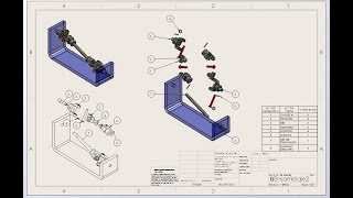 Crear dibujo con  VISTA EXPLOSIONADA EN SOLIDWORKS 2018 Avanzado