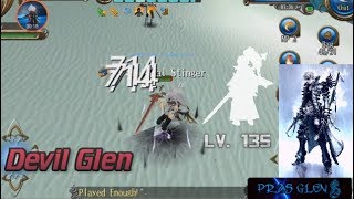 Toram Online 2H Devil Glen Lv. 135 vs Metal Stinger ( NEW )