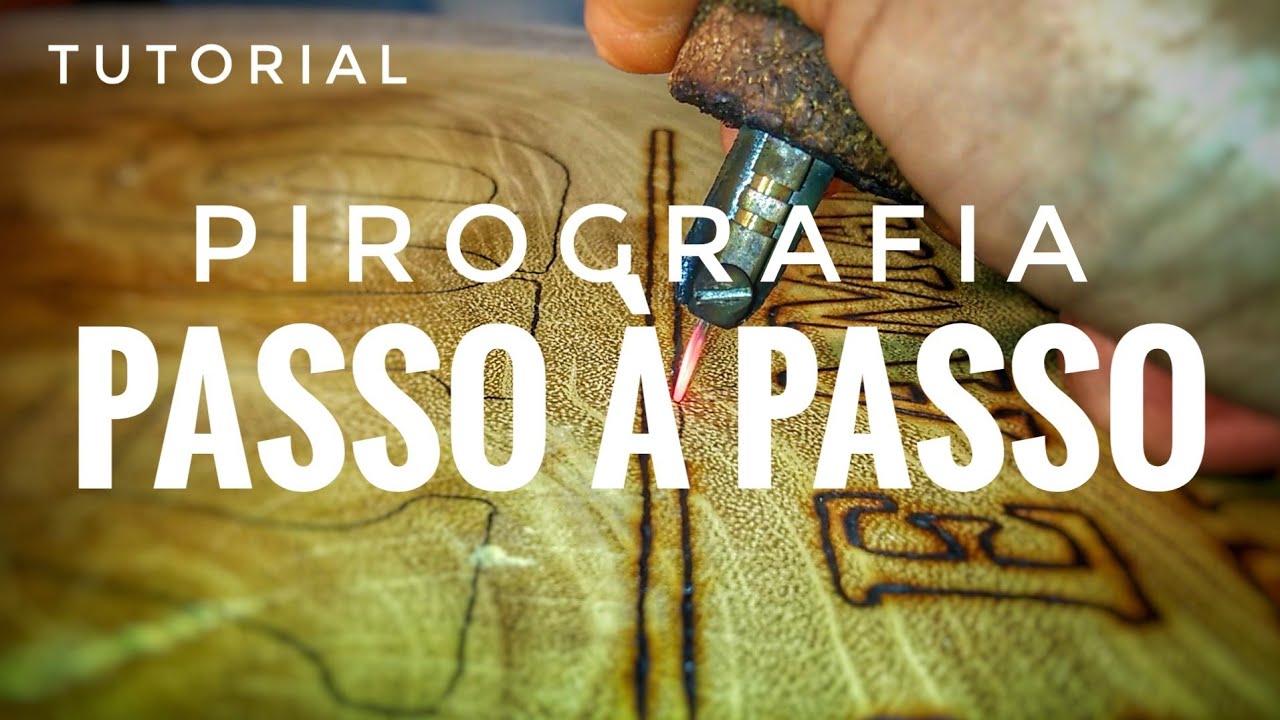 🔥Passo a Passo (Tutorial) - Como se Faz - Pirografia em Madeira