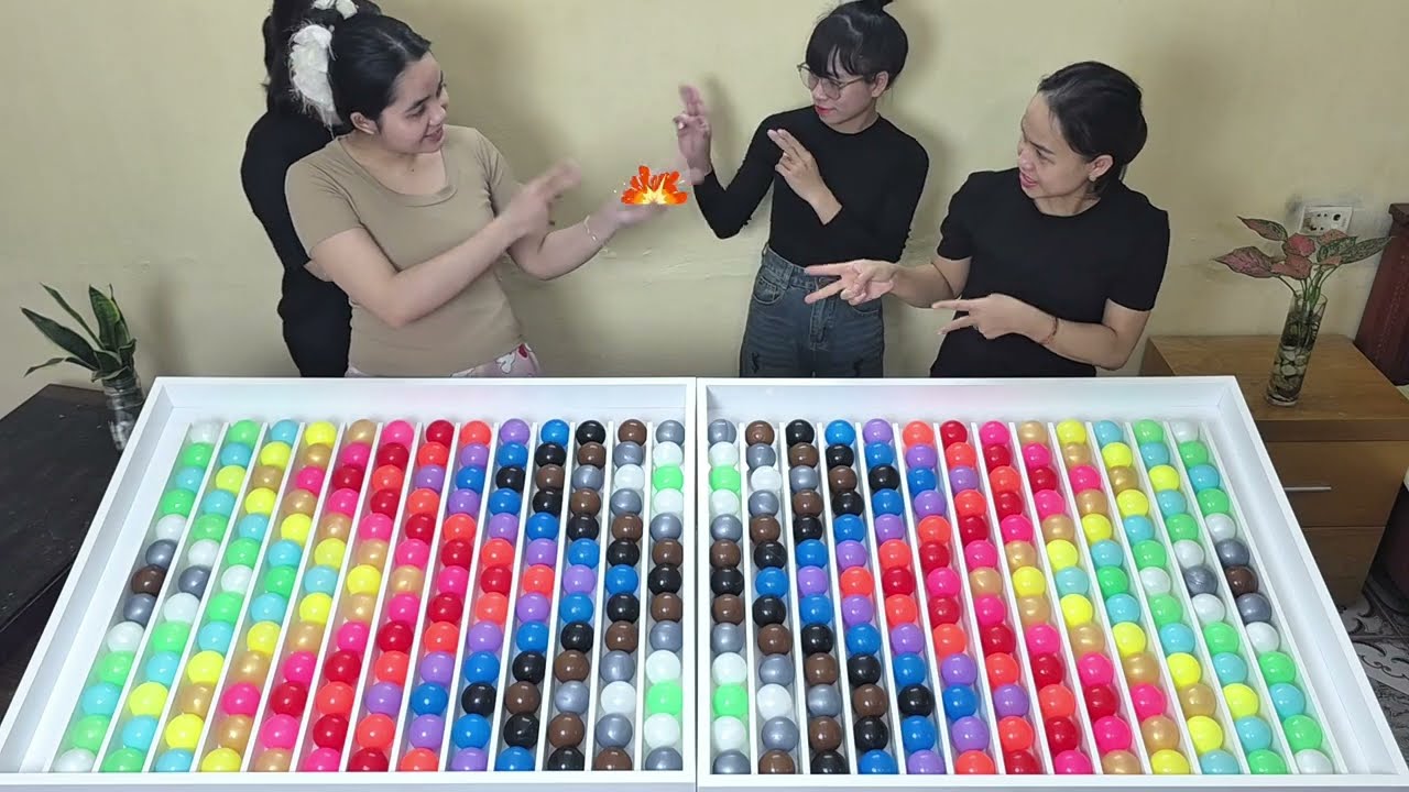 🔥 Who Sorts Faster? Color Ball Battle with ASMR Sounds! | Relaxing Yet Intense