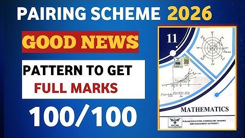 FSc 1st Year Mathematics Pairing Scheme 2026 | New Syllabus 2025 | 100/100 Preparation